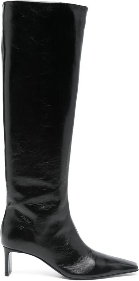 KHAITE 55 mm Ona knielaarzen Zwart