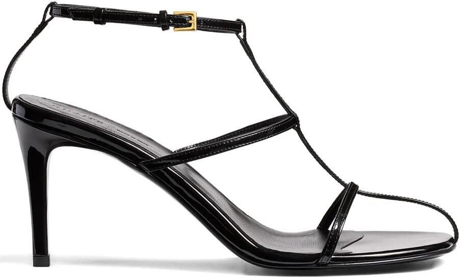 KHAITE 75 mm Cage sandalen Zwart