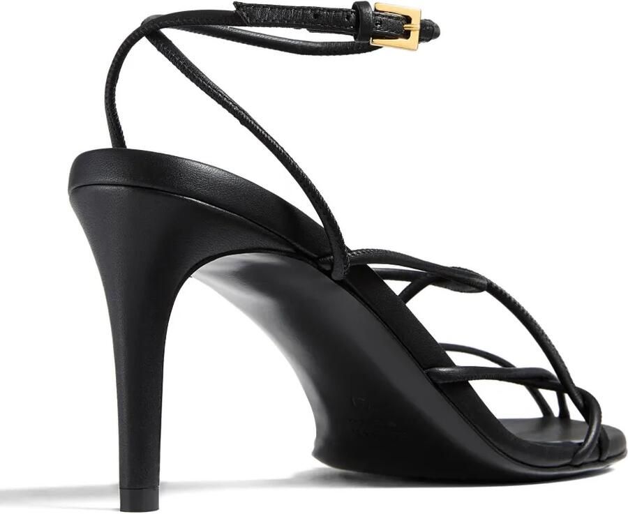 KHAITE 75 mm Loulou leren sandalen Zwart - Foto 2