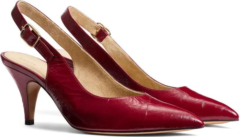 KHAITE 75 mm River slingback pumps Rood - Foto 4