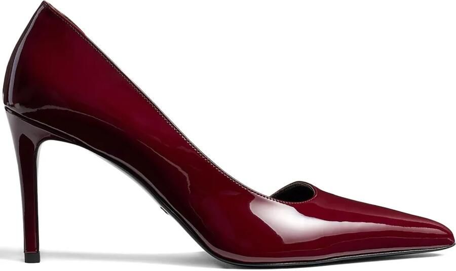 KHAITE 85 mm Jett D'Orsay pumps met hak Rood