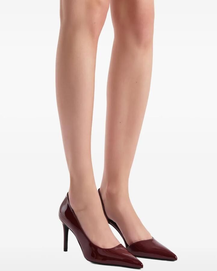 KHAITE 85 mm Jett D'Orsay pumps met hak Rood - Foto 3