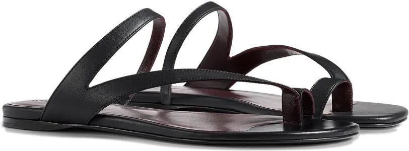 KHAITE Aimee leren sandalen Zwart - Foto 5