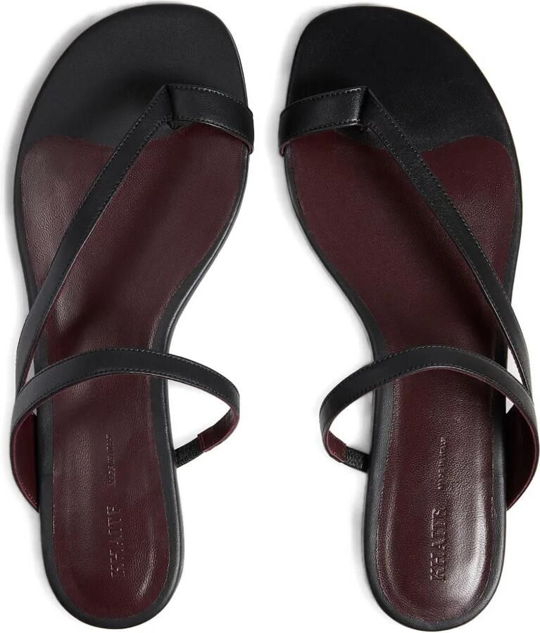 KHAITE Aimee leren sandalen Zwart - Foto 2