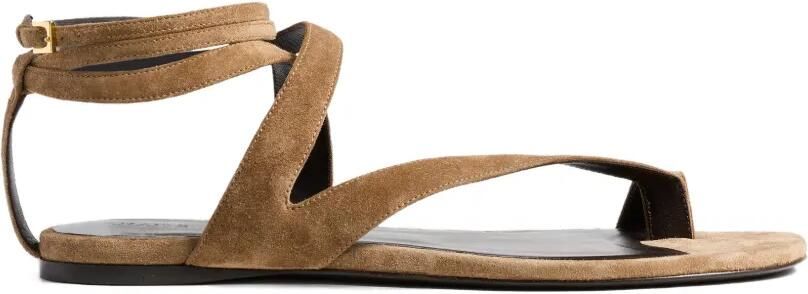 KHAITE Aimee sandalen met enkelbandje Beige - Foto 4