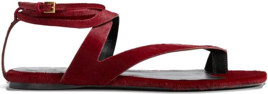 KHAITE Aimee sandalen met enkelbandje Rood
