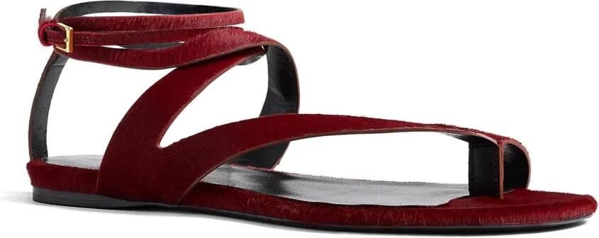 KHAITE Aimee sandalen met enkelbandje Rood - Foto 4