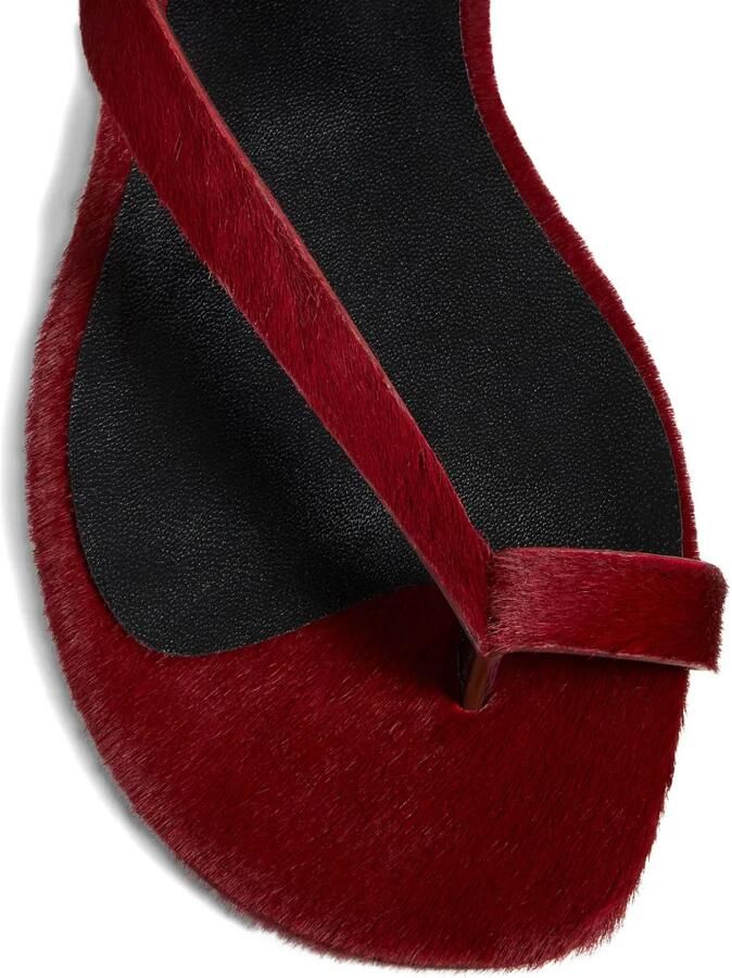KHAITE Aimee sandalen met enkelbandje Rood - Foto 3