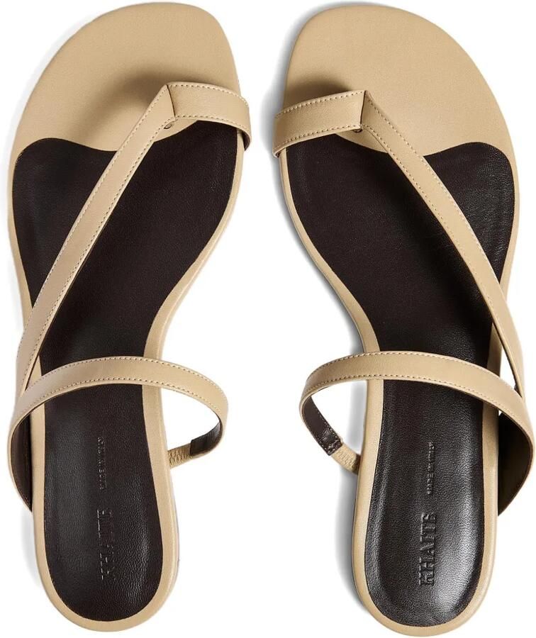 KHAITE Aimee sandalen met gekruiste bandjes Beige - Foto 2