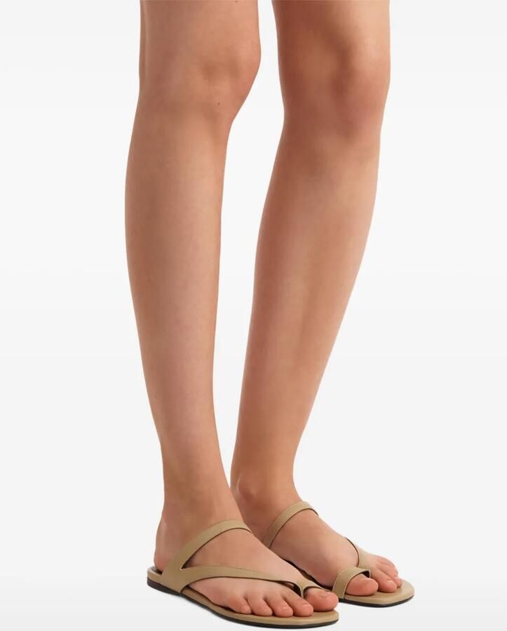 KHAITE Aimee sandalen met gekruiste bandjes Beige - Foto 3