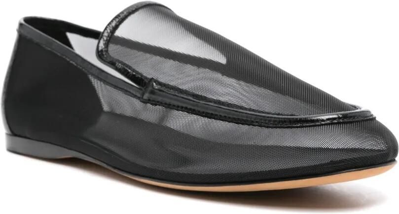 KHAITE Alessio loafers met mesh Zwart - Foto 3