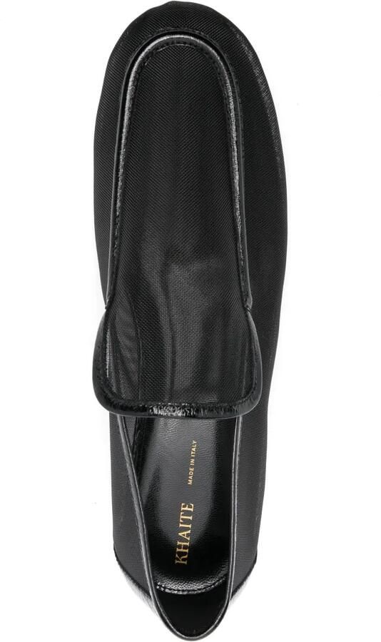 KHAITE Alessio loafers met mesh Zwart - Foto 2