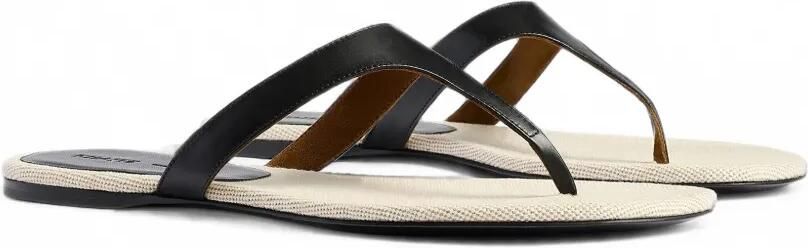 KHAITE Archer Flat sandalen Zwart - Foto 4