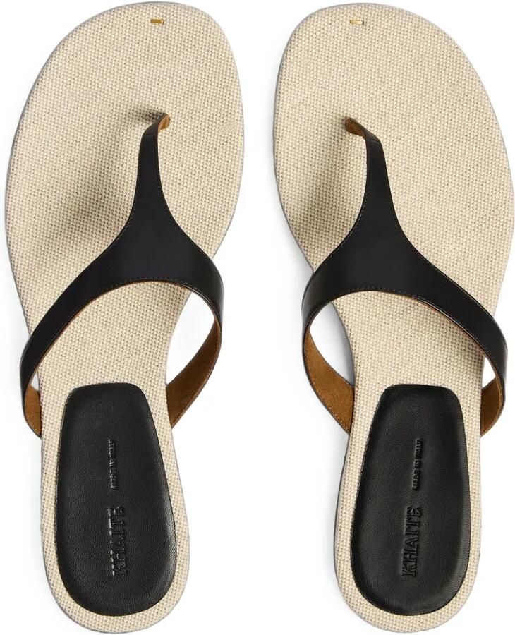 KHAITE Archer Flat sandalen Zwart - Foto 2