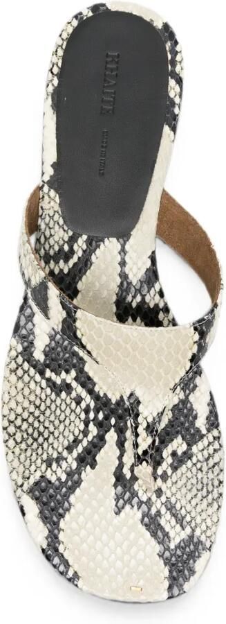KHAITE Archer sandalen met slangen-print Beige - Foto 2