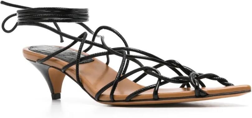 KHAITE Arden 45 mm sandalen Zwart - Foto 3