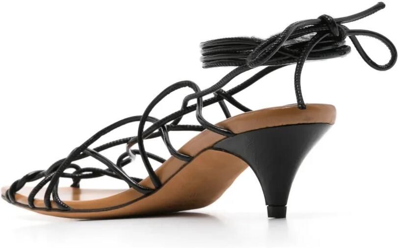 KHAITE Arden 45 mm sandalen Zwart - Foto 2