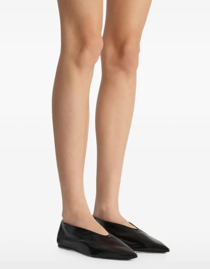 KHAITE Ballerina's met stapeldetail Zwart - Foto 2