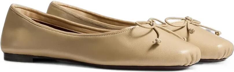 KHAITE Ballerina's met strikdetail Beige - Foto 5