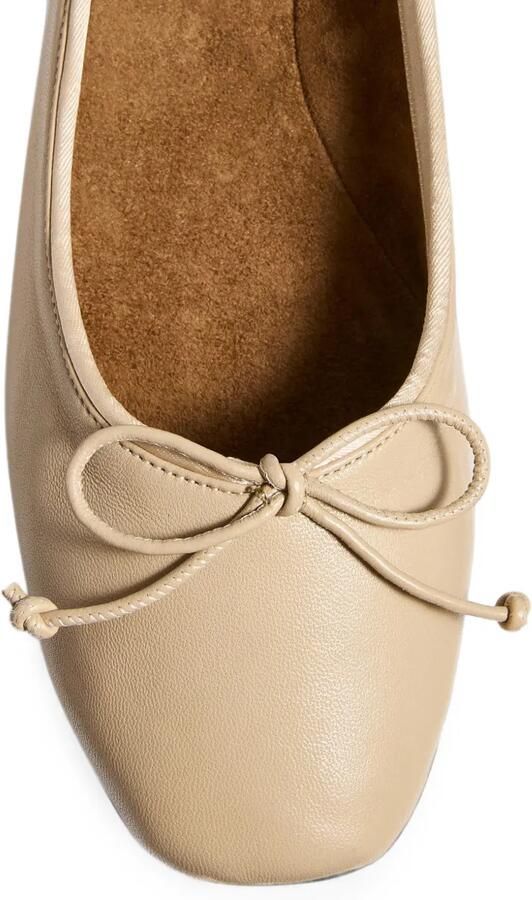 KHAITE Ballerina's met strikdetail Beige - Foto 4