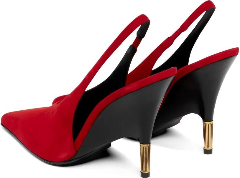 KHAITE Begum pumps met puntige neus Rood - Foto 3