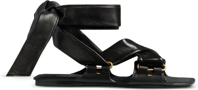 KHAITE Boden gestrikte sandalen Zwart