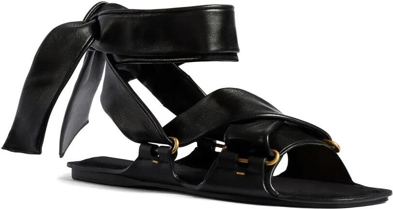 KHAITE Boden gestrikte sandalen Zwart - Foto 4
