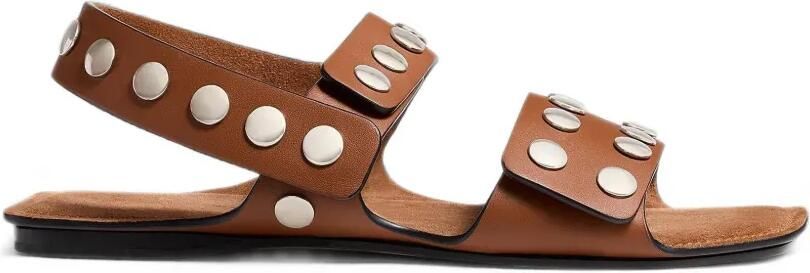 KHAITE Boden platte sandalen Bruin