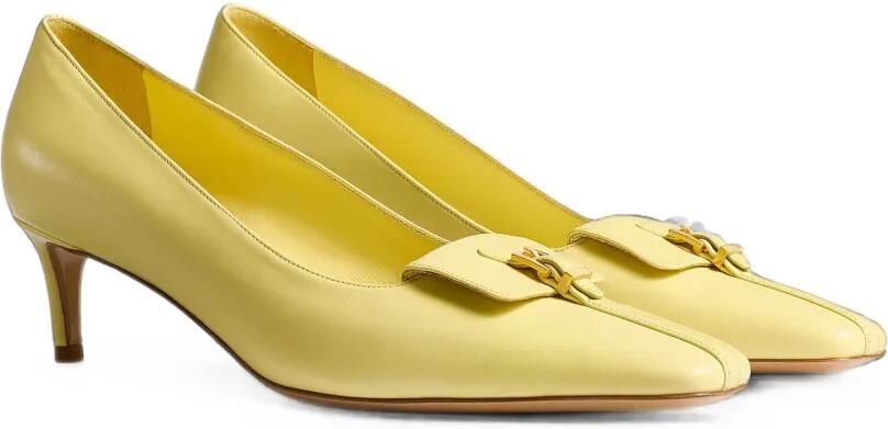 KHAITE Celia Pocke pumps met gesp Geel - Foto 5