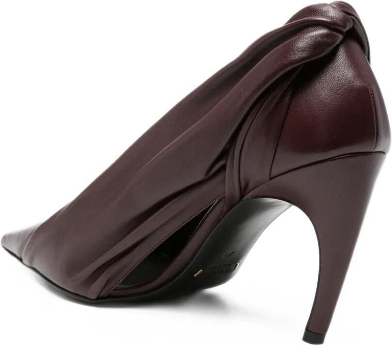 KHAITE Eve gedrapeerde leren pumps Rood - Foto 2