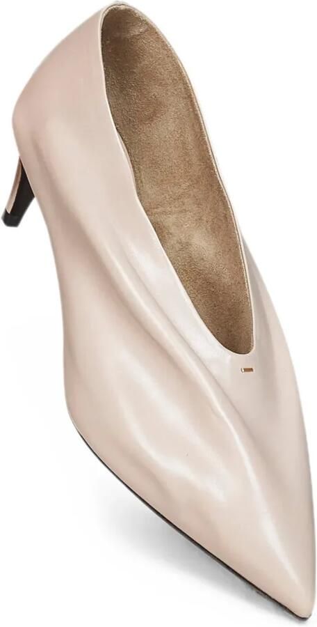 KHAITE Geplooide pumps met puntige neus Beige - Foto 3