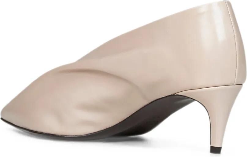 KHAITE Geplooide pumps met puntige neus Beige - Foto 2