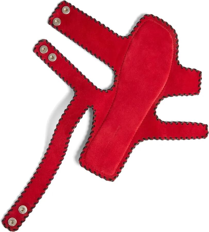 KHAITE Leren sandalen Rood - Foto 2