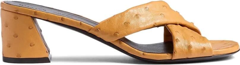 KHAITE Liria leren sandalen Bruin