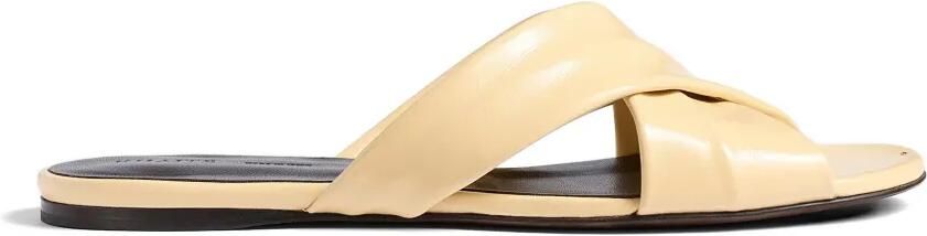 KHAITE Liria platte sandalen Beige