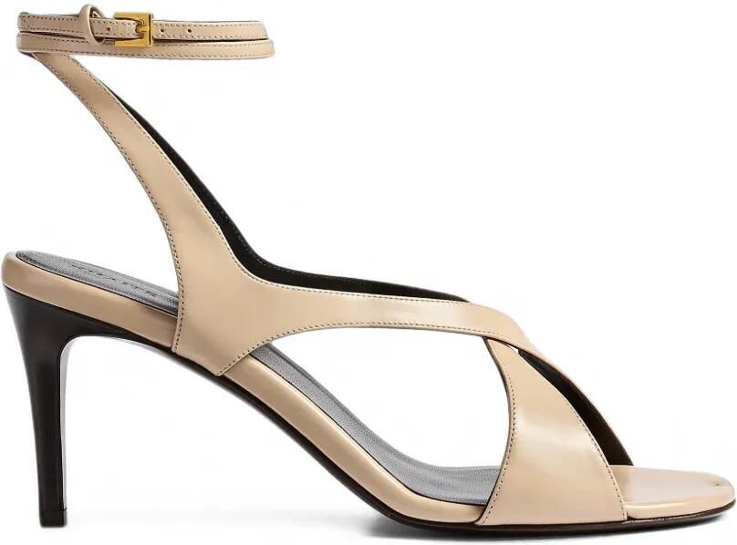 KHAITE Liria sandalen met enkelbandje Beige