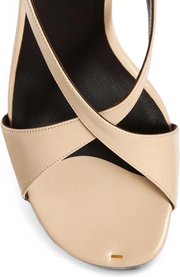 KHAITE Liria sandalen met enkelbandje Beige - Foto 4