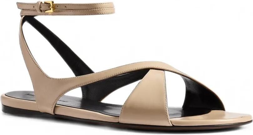 KHAITE Liria sandalen met enkelbandje Beige - Foto 3