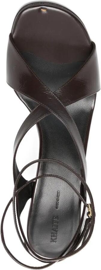 KHAITE Liria sandalen met enkelbandje Bruin