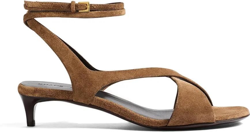 KHAITE Liria sandalen met enkelbandje Bruin