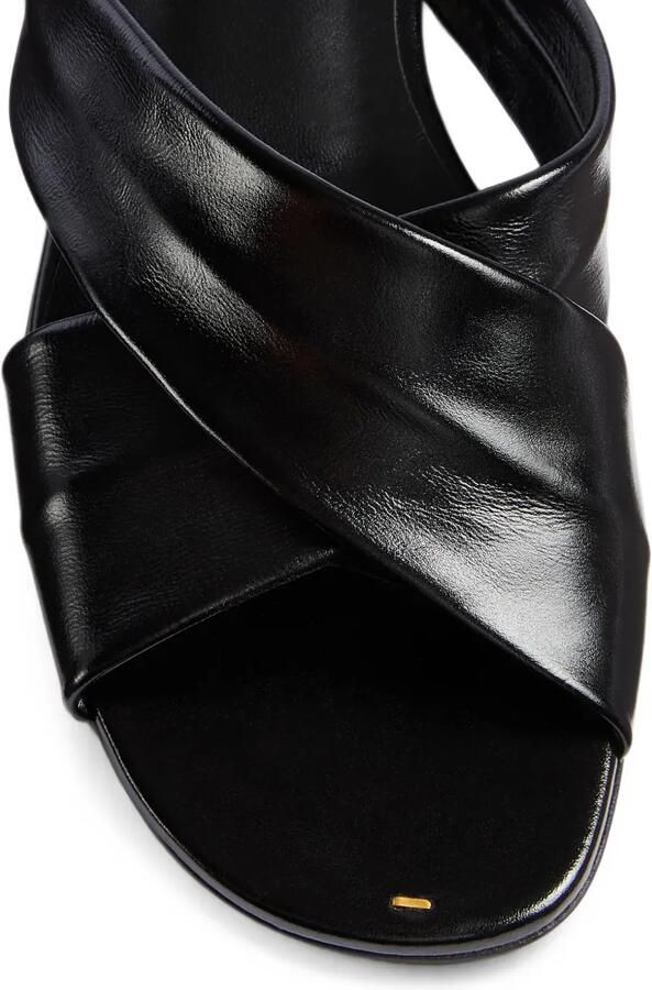 KHAITE Liria sandalen met gekruiste bandjes Zwart - Foto 3