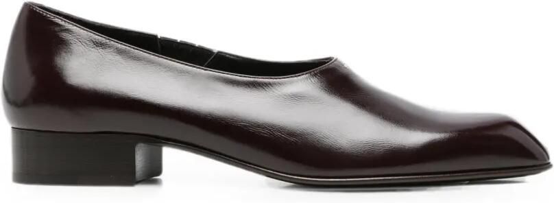 KHAITE Loafers met vierkante neus Rood