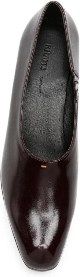 KHAITE Loafers met vierkante neus Rood - Foto 4