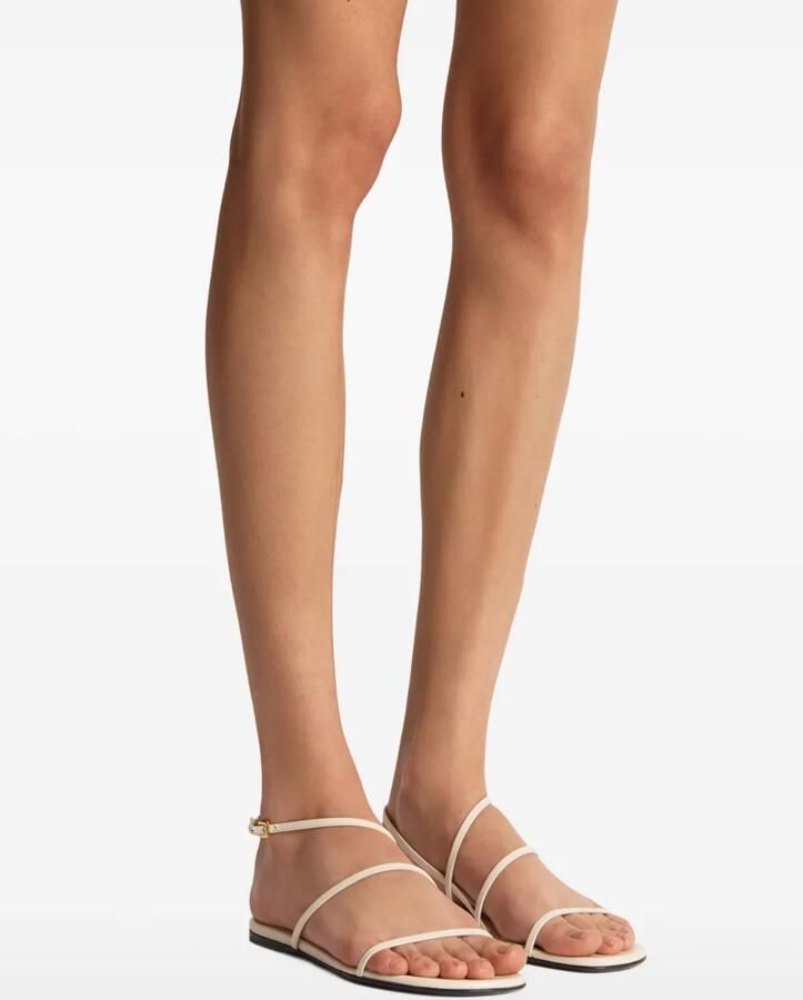KHAITE Loop platte sandalen Beige - Foto 2