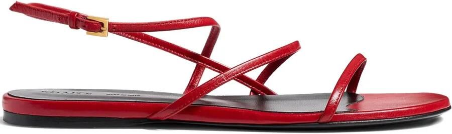 KHAITE Loop platte sandalen Rood