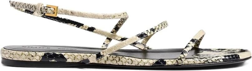 KHAITE Loop platte sandalen Wit