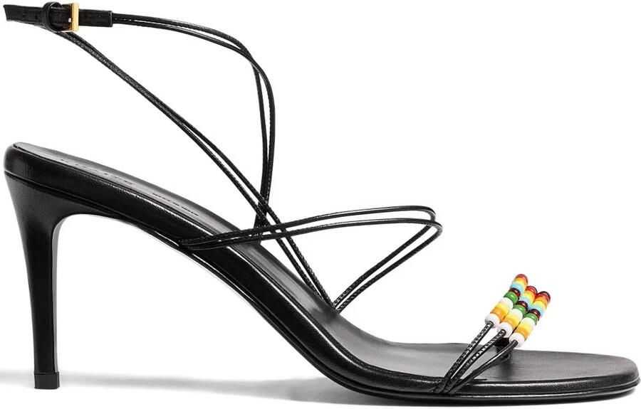 KHAITE Loop sandalen met kralen Zwart