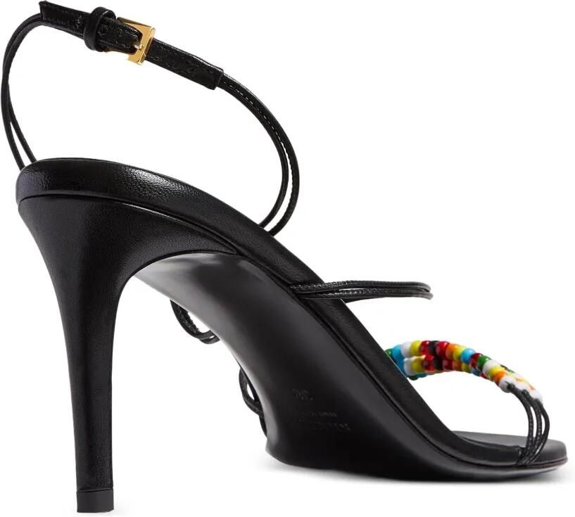 KHAITE Loop sandalen met kralen Zwart - Foto 3