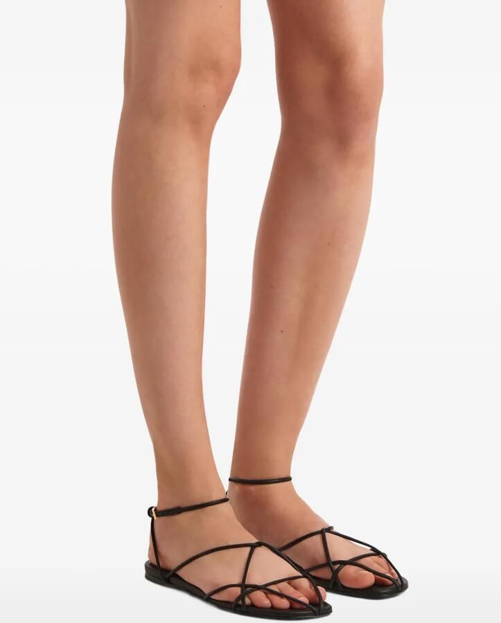 KHAITE Loulou sandalen met veters Zwart - Foto 2