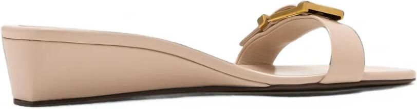 KHAITE Manhattan sandalen met gespdetail Beige - Foto 4